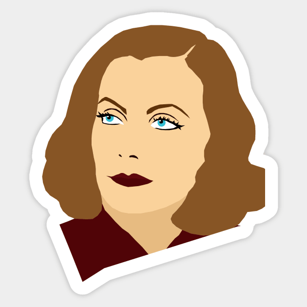 Greta Garbo Portrait Sticker by ursoleite